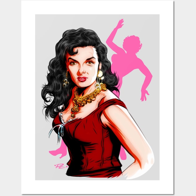 Jane Russell - An illustration by Paul Cemmick Wall Art by PLAYDIGITAL2020